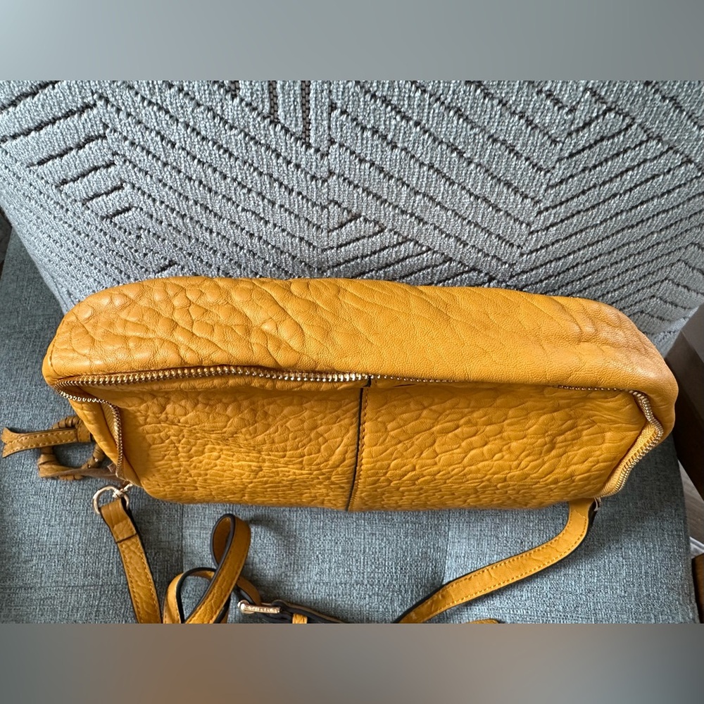 Vince Camuto Lamb Leather Crossbody Bag - Cory - Sunglow - Picture 7 of 16